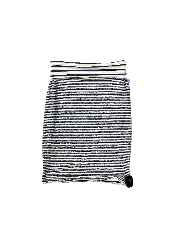 Striped Pattern Skirt Midi Three Dots, Size Xs