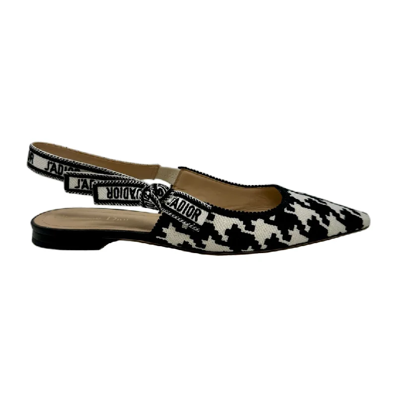 Christian Dior Canvas Slingback Flats