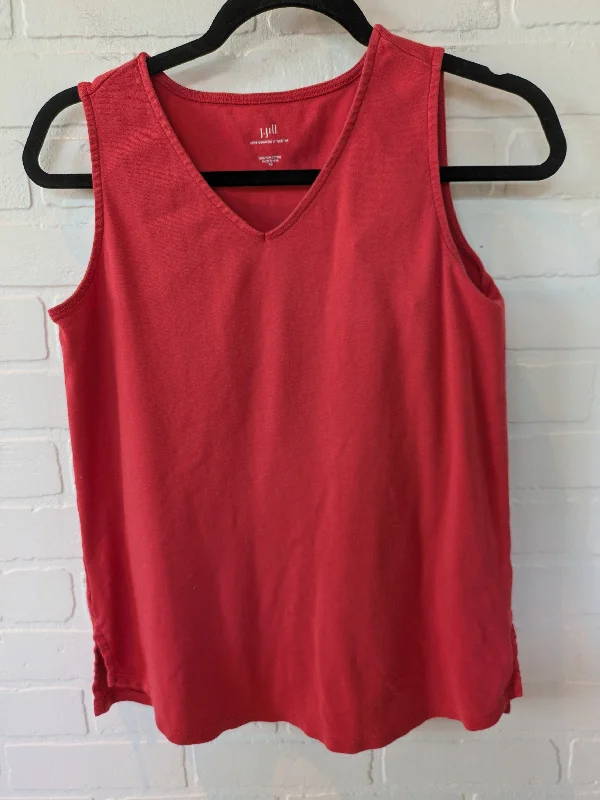 Red Top Sleeveless Basic J. Jill, Size Xs