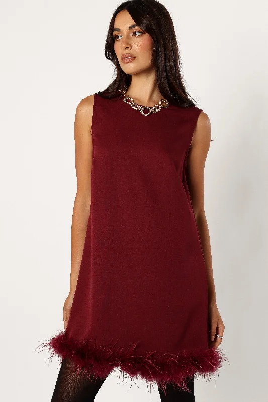 Mathias Mini Dress - Wine