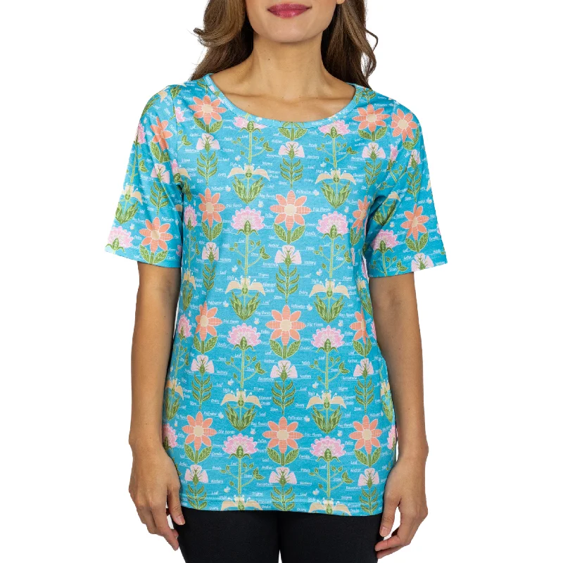 Parts Of A Flower Tunic Top