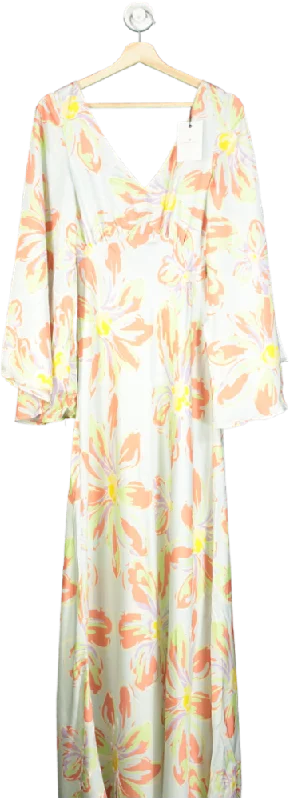 By Malina Floral Tie-Back Maxi Dress One Size