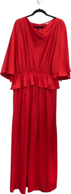 H&M Red Maxi Dress UK 14